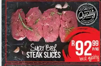 Take 'n Pay Super Beef Steak Slices per kg offer