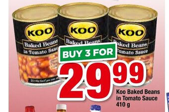 OK Foods Koo Baked Beans in Tomato Sauce 410g offer