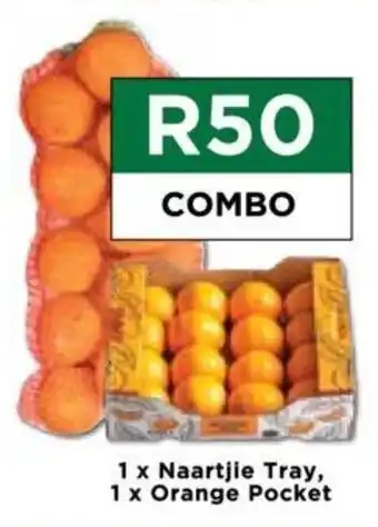 Food Lover's Market 1 x Naartjie Tray, 1 x Orange Pocket offer