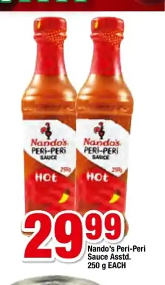 OK Foods Nando's Peri-Peri Sauce Asstd 250g each offer