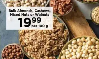 Food Lover's Market Bulk Almonds, Cashews, Mixed Nuts or Walnuts offer