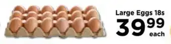Food Lover's Market Large Eggs 18s offer
