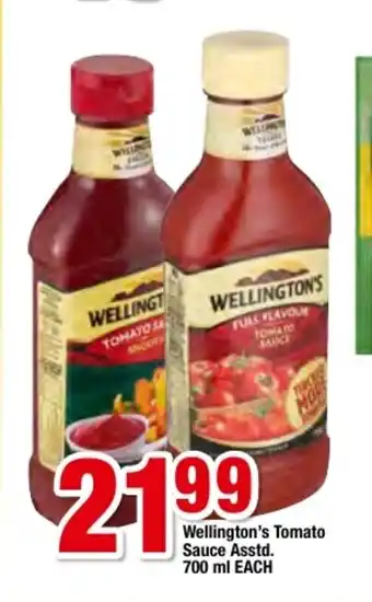 OK Foods Welling's Tomato Sauce Asstd 700ml each offer
