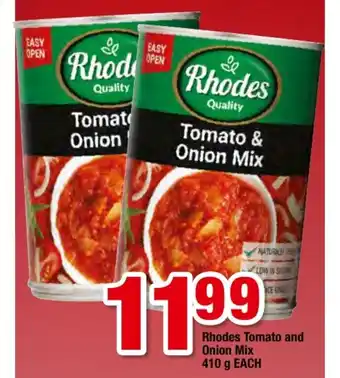 OK Foods Rhodes Tomato and Onion Mix 410g each offer