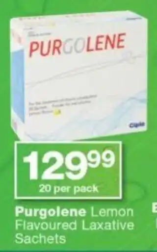 Checkers Hyper Purgolene Lemon Flavoured Laxative Sachets offer