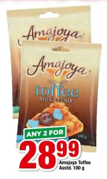 OK Foods Amajoya Toffee Asstd 100g offer