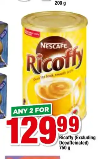 OK Foods Ricoffy (Excluding decaffeinated) 750g offer