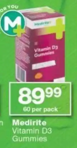 Checkers Hyper Medirite Vitamin D3 Gummies offer