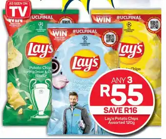 Pick n Pay Lay's Potato Chips Assorted 120g offer