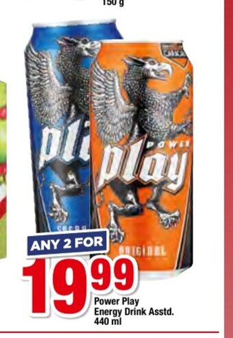 OK Foods Power Play Energy Drink Asstd 440ml offer