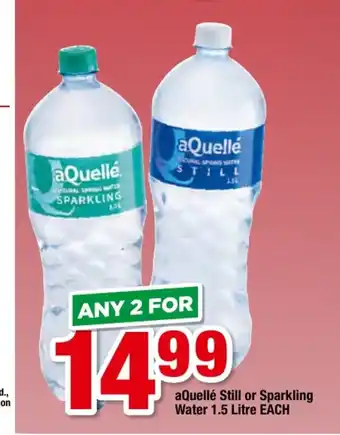 OK Foods aQuelle Still or Sparkling Water 1.5 Litre each offer