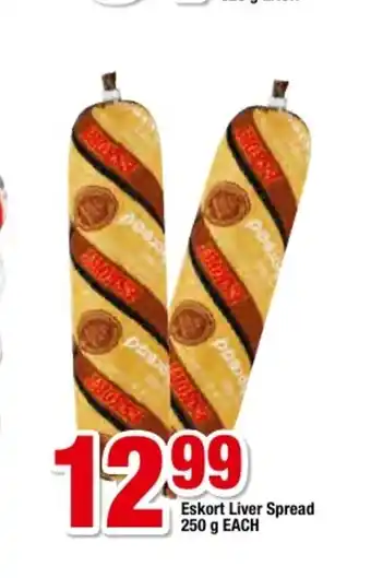 OK Foods Eskort Liver Spread 250g each offer