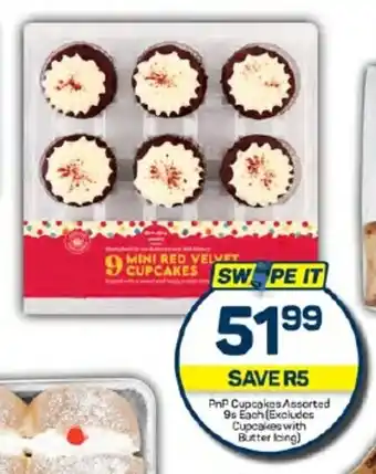 Pick n Pay PnP Cupcakes Assorted 9s Each (Excludes Cupcakes with Butter Icing) offer