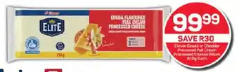 Pick n Pay Clover Gouda or Cheddar Flavoured Full Cream Processed Cheese Slices 810g Each offer