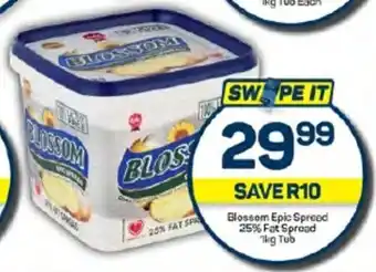 Pick n Pay Blossom Epic Spread 25% Fat Spread 1kg Tub offer