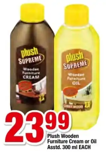 OK Foods Plush Wooden Furniture Cream or Oil Asstd 300ml each offer