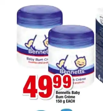 OK Foods Bennetts Baby Bum Creme 150g each offer