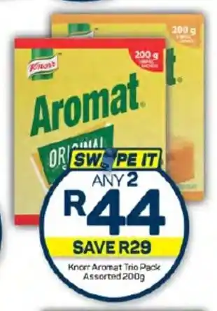 Pick n Pay Knorr Aromat Trio Pack Assorted 200g offer