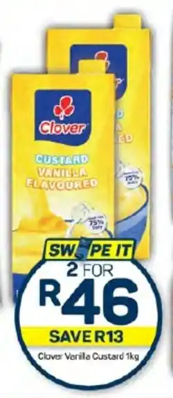 Pick n Pay Clover Vanilla Custard 1kg offer