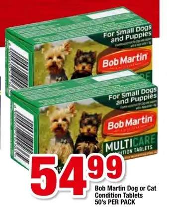 OK Foods Bob Martin Dog or Cat Condition Tablets 50's per pack offer