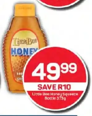 Pick n Pay Little Bee Honey Squeeze Bottle 375g offer
