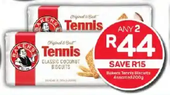 Pick n Pay Bakers Tennis Biscuits Assorted 200g offer