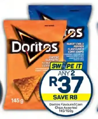 Pick n Pay Doritos Flavoured Corn Chips Assorted 145/150g offer