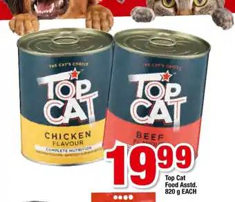 OK Foods Top Cat Food Asstd 820g each offer