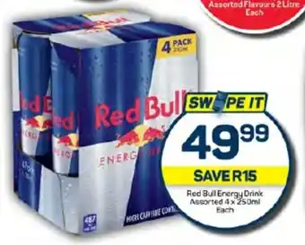 Pick n Pay Red Bull Energy Drink Assorted 4x 250ml Each offer