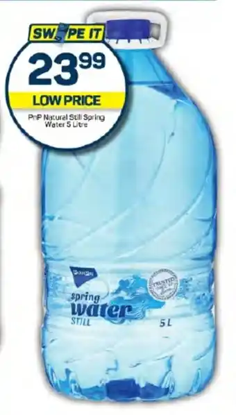 Pick n Pay PrP Natural Still Spring Water 5 Litre offer