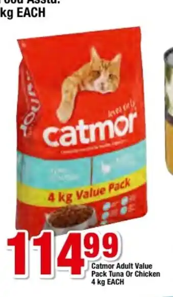 OK Foods Catmor Adult Value Pack Tuna or Chicken 4kg each offer