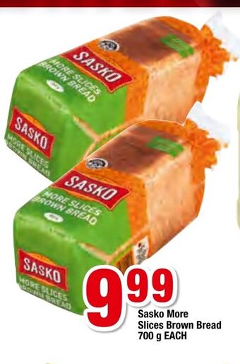 OK Foods Sasko More Slices Brown Bread 700g each offer