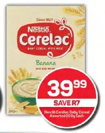 Pick n Pay Nestlé Cerelac Baby Cereal Assorted 250g Each offer