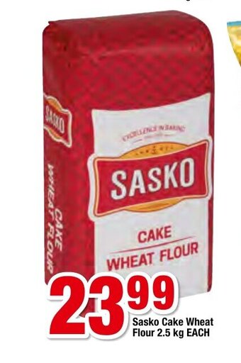 OK Foods Sasko Cake Wheat Flour 2.5kg each offer