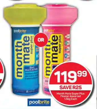 Pick n Pay Month Mate Super Plus Floater Assorted 1.5kg Each offer