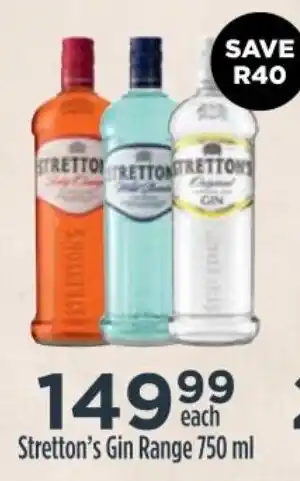 Diamond Discount Liquor Stretton's Gin Range 750ml offer