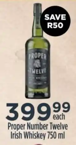 Diamond Discount Liquor Proper Number Twelve Irish Whiskey 750ml offer