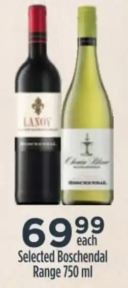 Selected Boschendal Range 750ml