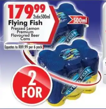 Prestons Flying Fish Pressed Lemon Premium Flavoured Beer Cans offer