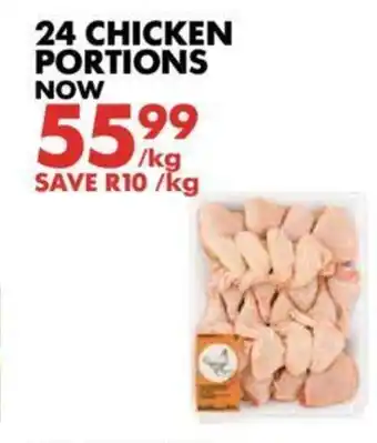 Woolworths 24 Chicken Portions per kg offer