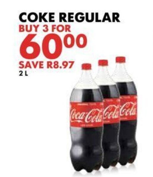 Coke Regular offer at Woolworths