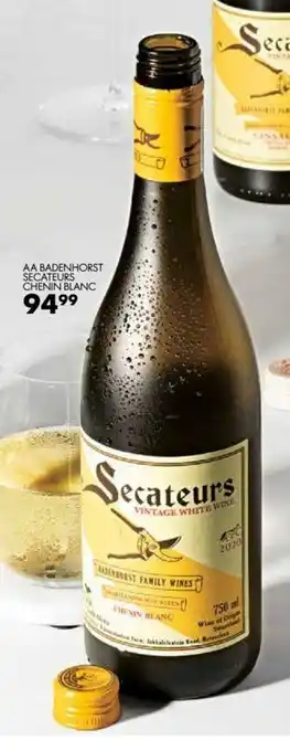 Woolworths AA Badenhorst Secateurs Chenin Blanc offer