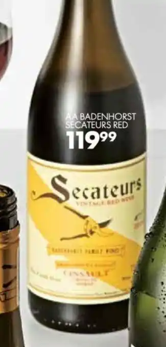 AA Badenhorst Secateurs Red