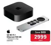 Apple 4K WiFi + Ethernet 128GB