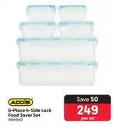 Makro Addis 6 Piece 4 Side Lock Food Saver Set-Per Set offer