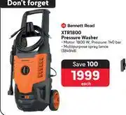Bennett Read XTR1800 Pressure Washer