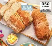 1 x San Francisco Sourdough Bread, 1 x Ciabatta Bread-Combo