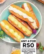 Food Lover's Market Long Custard Or Dessert Topping Doughnuts-For Any 4 offer