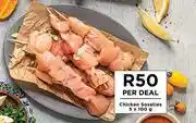 Food Lover's Market Chicken Sosaties-5 x 100g Per Deal offer