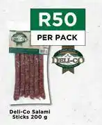 Food Lover's Market Deli-Co Salami Sticks-200g Per Pack offer